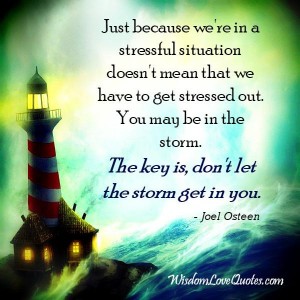 When you are in a stressful situation? - Wisdom Love Quotes